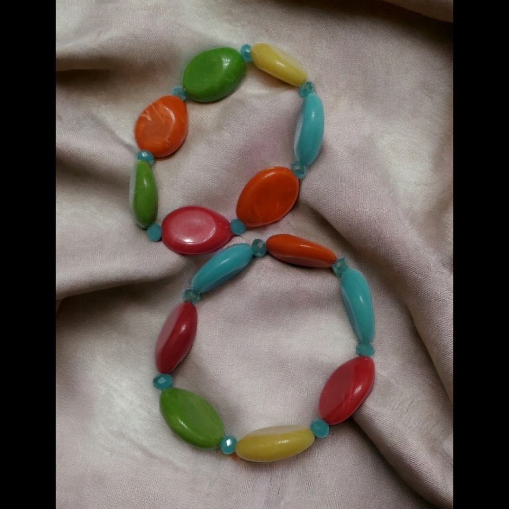 Handmade Bright Colorful Bracelet Set